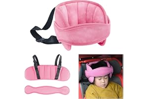 XINCHIA Kinder Autositz Reise Kopfstütze Verstellbare Kleinkind Kopfstütze Stützband Kopfband Kind Auto Sicherheit Schlafkissen Nackenentlastung Kissen Weiche Autositz Gurte Abdeckung für Auto Flugzeug Sitz