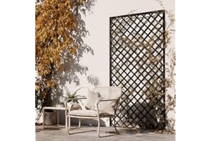 CATRAL Celosia Pvc 48 Mm 1X2 M Blanco | Decoración Exterior | Cerramientos | Perfecto Para Ambientes Modernos