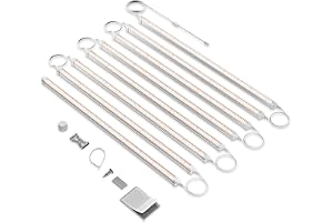 Spider Farmer 8 stycken LED-lampor för inomhusväxter, komplett spektrum (3 000 K + 5 000 K + 660 nm) 3 intensitetsnivåer, 200 W (8 x 25 W) 1 296 LED, vattentät IP65-vattentät, kedjekedja för