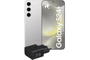 Samsung Galaxy S24+ Smartphone AI, Caricatore incluso, Display 6.7'' QHD+ Dynamic AMOLED 2X, Fotocamera 50MP, RAM 12GB, 256GB, 4.900 mAh, Marble Gray [Versione italiana]