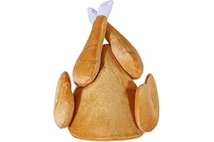 GOLDGE Christmas Turkey Hat Funny Party Hat for Thanksgiving Christmas