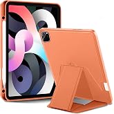 Babilden iPad Tablet İle Uyumlu Kılıf L&uuml;ks Kadife İ&ccedil; Kaplamalı Suni Deri Mıknatıslı Standlı Tablet Arka Kapak (Turuncu, iPad 