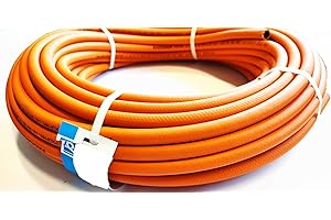 ZaTeChS Tubo del gas propano butano 4 m, 20 bar, diametro 9 mm (diametro esterno 16,5 mm), molto flessibile, per fornelli da campeggio