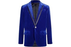 Jugaoge Boys Sport Blazer Classic Fit Lapel Suit Jacket Single Breasted Festival Prom Blazers