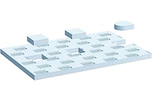 LUX ELEMENTS Elément de support pour receveur de douche, dimensions 140 x 90 cm, TUB-UR 1400/900 LTUBE11815, bleu