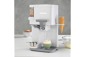Cuisinart ICE48U maszyna do lodów włoskich, żelato, sorbet, lody bezmleczne, mrożony jogurt | dozownik dodatków | łatwy w obsłudze i czyszczeniu | 1,42 l na 6 porcji | gotowe w 20 minut | ICE48U