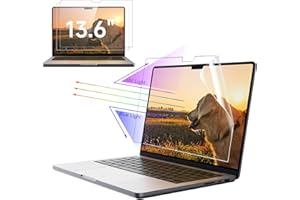 IPROKKO Paquete de 2 protectores de pantalla antiluz azul para MacBook Air de 13.6 pulgadas 2022 (M2, A2681), película protectora antideslumbrante de luz mate, bloqueador UV, compatible con laptop Mac