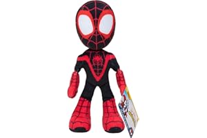 SPIDEY AND HIS AMAZING FRIENDS Marvel'S SNF0004 - Peluche Miles Morales de 8 Pulgadas, Spider-Man para niños de 3 años en adelante, Juguetes con Tus amigables arañas de vecindario, pequeño