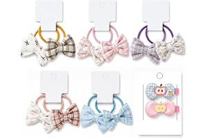 Sonostacle Set med 10 hårsnoddar med knut, mini söt scrunchies