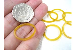 VOMONO 100pcs Small Rubber Elastic Bands Elastic Bands tie for Packing Home Handy (20MM)