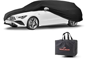 WALSER bâche d'intérieur pour voiture Indoor Stretch, Bâche complet pour l'intérieur, étanche à la poussière pour Combi Taille 5 noir