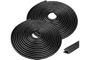 Dzmuero Protection portiere voiture, 2 Rouleaux Joint porte voiture, Protege portiere voiture, Bande de protection de voiture scellée en caoutchouc, universelle pour différents types de voitures (5M)