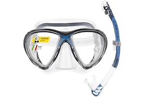 Cressi Big Eyes Evolution, Alpha Ultra Dry Snorkel Set Vuxna, Snorkel Mask