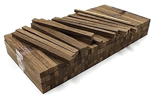 VMG-STORE 80 listelli in legno di quercia, 22 x 8 x 160 mm, per fai da te (incensi 10 x 8 mm)