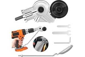 DREAFLY Blechknabber Blechschere Elektrisch Blech Metal Nibbler,Electric Drill Plate Cutter Attachment,Elektrische Bohrplatte Cutter,Double Headed Sheet Metal Nibbler Cutter