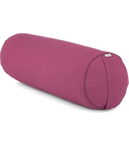 Yogakissen Bezug 2-teilig Für Bolster 63x20cm - Baumwoll-Leinen, Waschbar, Zum Selbstbefüllen