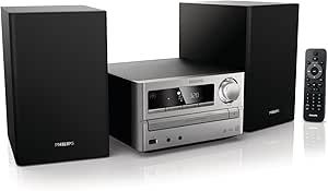 Philips MCM2000 Kompaktanlage (CD/MP3/WMA-Player, 20 Watt, Apple iPode Dock, USB 2.0) schwarz