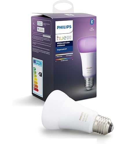 Philips Hue Essential Smart LED A60 Bulb, White and Color Ambiance