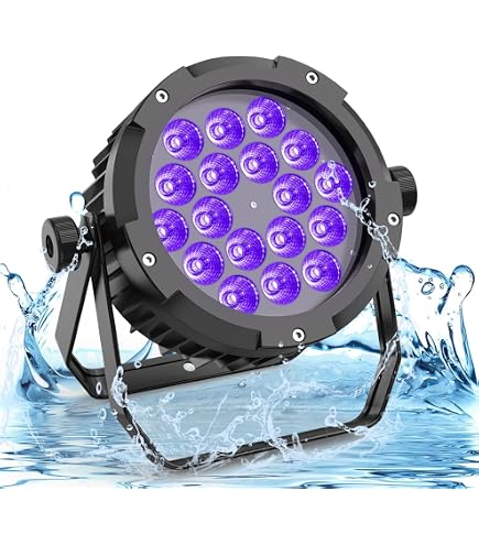 Projecteur LED RGBW étanche 70W PUZILOZA – 14 LEDs, DMX, IP65 – Pour Fêtes, Spectacles Et Extérieur