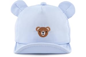 MniJiza Oso Gorra de Béisbol Gorra De Sol Bebe Niña Niño Primavera Verano 3-18 Meses