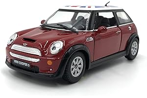 ICELAND modellismo auto in scala mini cooper s con la bandiera (flag red)