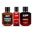 Beardo Whiskey Smoke, Godfather & Mafia Perfume For Men Edp 50Ml X 3 | Strong & Long Lasting Fresh Scent Fragrance |Aromatic, Spicy, Woody Eau De Parfum | Christmas gift for men | Gift For Friends | Gift fot Men