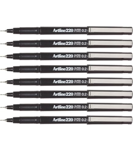 Artline 200 Fineliner (0,4 Mm, Braun) – Für Technische Zeichnungen & Allgemeinen Gebrauch – Pigmenttinte, Schlierenresistent & Sofort Trocknend