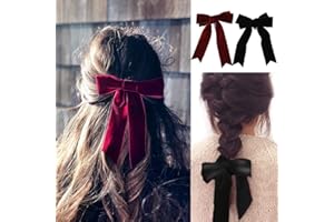 SEMINISMAR Grande Forcina A Fiocco,Fermagli Per Capelli In Velluto Con Fiocco In Raso, Fermagli Per Capelli, Fermagli Per Capelli Con Fiocco, Fermagli Per Fiocchi, Fiocco In Raso Di Velluto, Fermagli Per Capelli