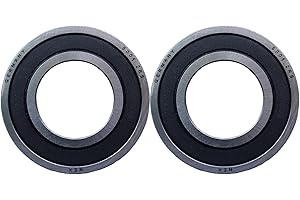 NEX SOLUTIONS GROUP NEX 6001 2rs 2uds Rodamiento de Bolas 12x28x8mm Doble Junta de Goma y Acero Cromado, 6001-2rs Rodamiento de Bolas Sellado