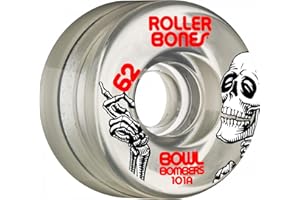 RollerBones Quad Wheels Bowl Bombers 101a Wheels Skateboard, unisex_adult