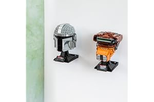 Brickify - 1x Wall Mount Compatible With Lego Helmet Series - Wall Mount Display For Darth Vader, Captain Rex, Mandalorian And Gauntlet Series - Compatible with ALL Helmet Series (1)