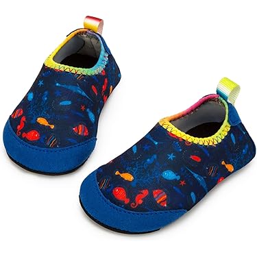 Scarpe Da Spiaggia Bambini Slipstop - Antiscivolo, Impermeabili, Con Stampa Fenicotteri - Foto 5