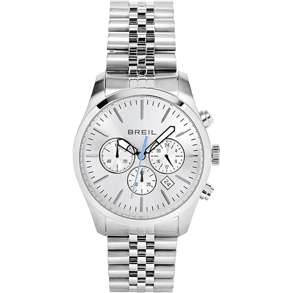 Breil Orologio Uomo Finder TW1958: Cassa In Acciaio 43mm, Quadrante Argento Con Piccolo Secondo, Cinturino In Pelle Grigia. Movimento Quarzo.