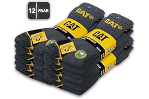 Caterpillar 12 par skarpet roboczych CAT REAL WORK Skarpety damskie, męskie, skarpety robocze, skarpety biznesowe, rozmiar do wyboru 35-50