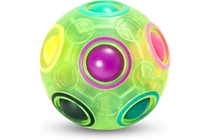 Vdealen Bola Mágica del Rompecabezas del Arco Iris, Fidget Ball Puzzle Juego Divertido Stress Reliever Bola Mágica