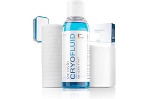 ‎MEDIVID MEDIVID CRYO Therapieset - Kühlbandagen für Knie, Achillessehne, Ellenbogen, Knöchel, Wade, Handgelenk - Schmerz, Entzündung, Schwellung effektiv kühlen - langanhaltend + bequem - mit Testbandage