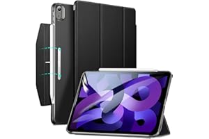 ‎ESR ESR für iPad Air 11 Zoll M2 Hülle, iPad Air 6/5/4 Hülle (2024/2022/2020), 10,9 Zoll Case, Trifold mit Magnetverschluss, Ascend Serie, Schwarz