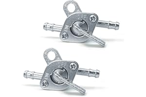 BRELET Rubinetto Benzina Moto.Rubinetto Benzina Serbatoio.Rubinetto Carburante Universale di 6 mm.Interruttore Carburante Moto.Applica Abenzina Universale per Ciclomotori Scooter Quad Moto