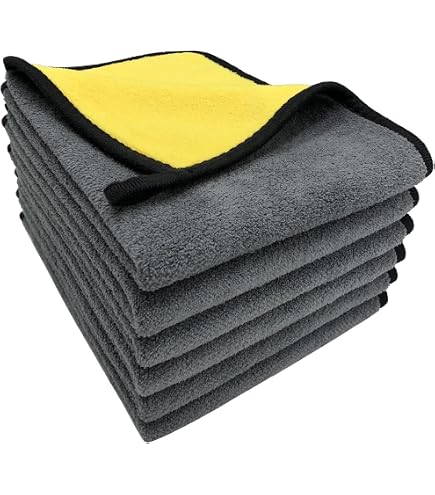 O.C.D. Panno In Microfibra 500 G/m² Per Auto - Confezione Da 3 Asciugamani Antigraffio Grigi 40x38 Cm