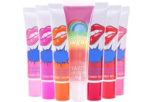 UYDF 6 Colori Facile Staccare Lucidalabbra Rossetto a Lunga Durata e Tenuta Lip Gloss Peel Off Lipstick Stain Set Lipsticks Impermeabile Lip Long Lasting Opaco per Labbra Donna Cosmetico Trucco