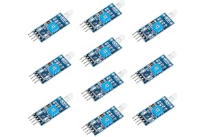 EC Buying Photodiode Sensor Module, 4 Pins Photodiode Sensor Module, 5mm Photodiode Module, for Digital Light Brightness Detection, Photosensitive Sensor Module for Arduino(10PCS)