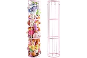 YEXEXINM Metal Filled Animal Zoo Storage Holder Standing, Easy Installation, Durable Soft Toy Storage Organiser Shelves Basket, Suitable for Bedroom, Children's Room, Playroom Decor