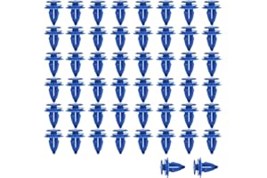 ANBOO 50 Pcs Wheel Arch Trim Clips for Range Rover Evoque Jaguar LR027255 Plastic Front Rear Wheel Arch Moulding Retainer Clips Auto Fixing Clips, Blue