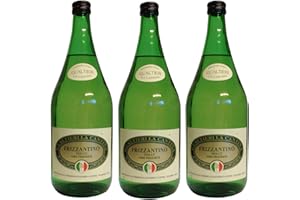 Frizzantino bianco dolce Gualtieri Dell`Emilia IGT 3 x 1,50 L - Vino Frizzante - Weißer Süßer Perlwein 7,5% Vol. aus Italien