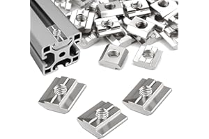 SWTYExt 30 Stück Nutensteine M8 Typ B Nutensteine Nut 8 Nutsteine Set Kohlenstoffstahl T- Nut Schiene Nutenstein M8 Gleitmuttern Schwer für 30-Serie Aluminiumprofil Extrusionsschlitz