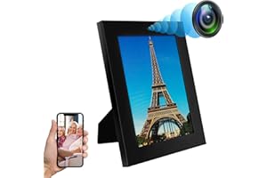 ZGSZ WiFi Cámara HD 1080P Marco de Fotos Cámara Oculta, Mini WiFi Espía Cámara Oculta Apoyo 2.4/5Ghz WiFi con Detección de Movimiento y Tuya Inteligente App Vista Remota