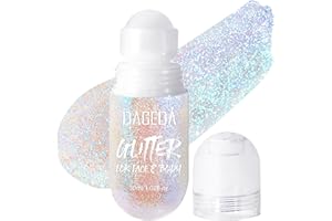 Prreal Wwijany żel brokatowy do ciała, syrenka, akcesoria do makijażu, festiwal rave, brokat, holograficzny żel do włosów, błyszczący do ciała, na Halloween, na imprezę rave (07 Fantasy)