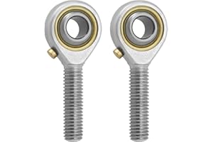 SG Store 2 Stück M8x1,25 Gelenkkopflager mit Kugelgelenk POS8 Rechtsgewindeanschluss Selbstschmierendes Gelenklager mit Kontermuttern