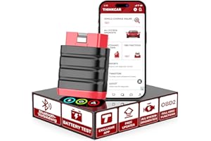 ‎THINKCAR OBD2 Bluetooth Adapter für iOS & Android, ThinkDiag Mini OBD2 Diagnosegerät Mit Alle Systemdiagnosen, Diagnosegerät Auto für Fahrzeuge, Exklusive APP/Batterietest/VIN