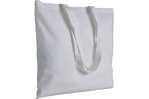 EMPORIO ROSA DEI VENTI Shopper in cotone in cotone 135 g/m manici lunghi, manici lunghi 17 colori (bianco)